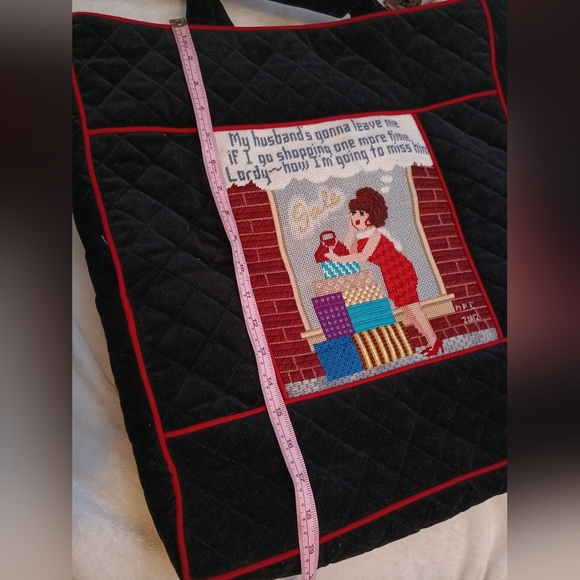 Rare vintage velvet year 2002 tote bag - Picture 8 of 8